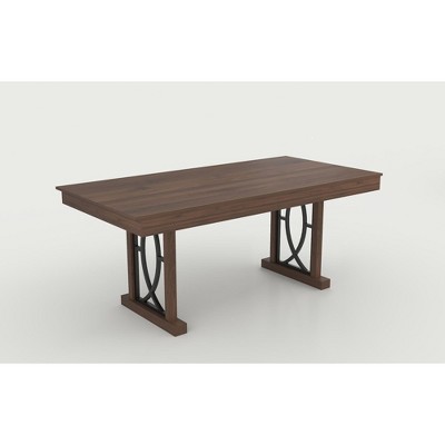 Farmhouse Wood Dining Table, Large Kitchen Table with Sturdy Legs, Long Dining Table, Rectangle Dinner Table for Dining Room and Living Room