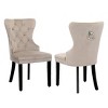 WestinTrends  Velvet Upholstered Tufted Dining Chairs (Set of 2) - 4 of 4