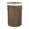 Home Basics Round Foldable Bamboo Hamper - image 2 of 4