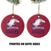 American University Eagles Logo Porcelain Holiday Christmas Tree Ornament - 2 of 4