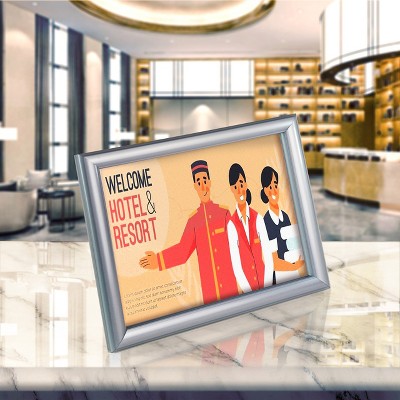 Black Plastic Countertop Snap Frame for 8.5" x 11" Posters