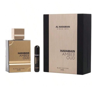 Al Haramain Guaiac Wood, Cedar, Amber, Musk, Resin Unisex Eau De Parfum Spray 6.7 Oz (Black Edition) 2018  6.7 Oz Fragrance
