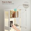 Skyzoo 5-Tier Glass Display Cabinet with LED Lights & Adjustable Shelves & 1 Drawer, Curio Cabinet for Home & Office - 2 of 4