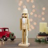 Northlight 15" Unfinished Paintable Wooden Christmas Nutcracker with Rifle - 2 of 4