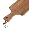 Gibson Elite 2 Piece Acacia Wood Serving Board and Bread Knife Set in Brown - 4 of 4