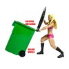 Mini Green Trash Can With Lid & Wheels for WWE & AEW Wrestling Figures - 4 of 4