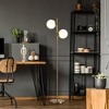 Costway 65''Sphere LED Floor Lamp w/2 LED Light Bulbs Foot Switch Bedroom Office Silver\Gold - 2 of 4