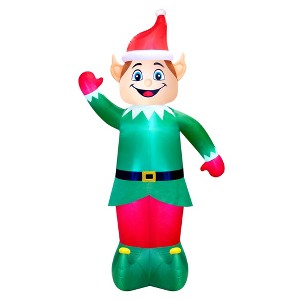 Occasions Airflowz Inflatable Colossal Elf,  Tall, Multicolored - 1 of 2