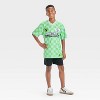 Boys' Minecraft Checkered Soccer Jersey - Green - 4 of 4