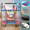 60'' Trampoline for Kids with Basketball Hoop & Safety Net, Swing, Rings, Gymnastic Bar, Indoor/Outdoor Toddler Trampoline, Birthday Gifts - 4 of 4