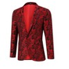 Men's Printed Blazer Casual Slim Fit One Button Sports Coat Festival Party Jacket - 2 of 4