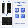 FDW Versatile 4/6 Panel Folding Room Divider Screen Divider Wooden Screen Folding Portable Partition with Built-in Shelves Stylish - 4 of 4