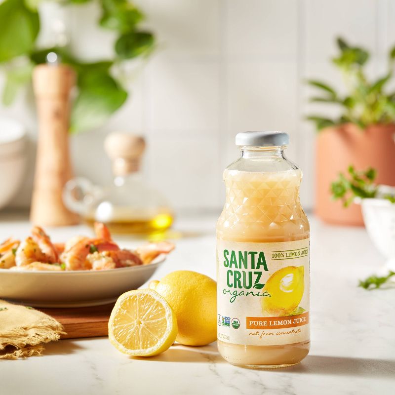 Santa Cruz Organic 100% Pure Lemon Juice - 16 fl oz Bottle, 4 of 5