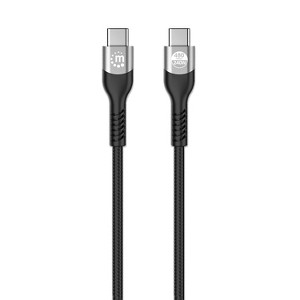 Manhattan® 240-Watt USB-C® PD 3.1 EPR Charging Cable in Black - 1 of 4