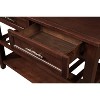 NicBex Mid-Century Style 42" Console Table Side Table Sofa Table with 2 Storage Drawers and 2 Tiers Shelves for Living Room, Hallway - 4 of 4