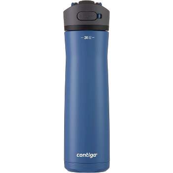 Contigo Steel Water Bottle, 24 Oz, Ss Monaco - Imported Products