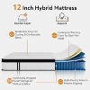 Sailvan Mattress in a Box, 12"Hybrid Gel Memory Foam Mattress with Individually Wrapped Pocket Coils, Medium Firm - 4 of 4
