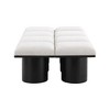 Meridian Furniture,Pavilion Boucle Fabric Bench - 3 of 4