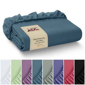 Microfiber Fitted Sheets Deep Pocket Up to 16-Inch , Ultra Soft , Easy Fit , Hypoallergenic Fitted Bed Sheets - Lux Decor Collection - 1 of 4