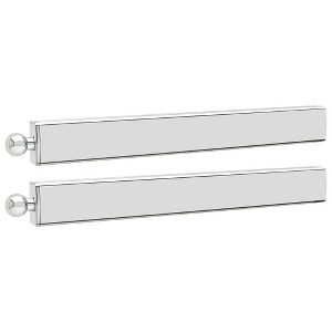 Rev-A-Shelf Sidelines CVLSL-14 14" Steel Extendable Adjustable Designer Telescoping Closet Hanging Valet Rod with Mounting Hardware - 1 of 4