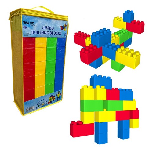 Jumbo building best sale blocks for toddlers