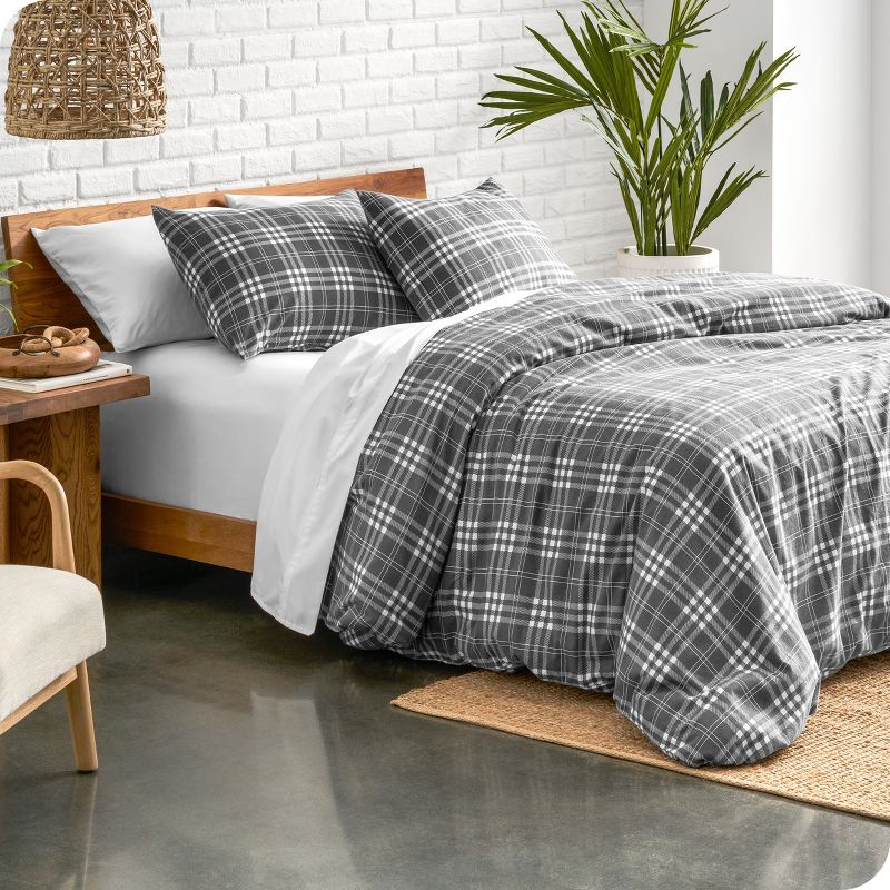 Cotton Flannel Duvet Cover & Sham Set by Bare Home, 3 of 8