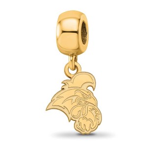 Black Bow Jewelry 14k Yellow Gold Plated Sterling Silver Coastal Carolina Chanticleers NCAA Bead Charm - 1 of 4