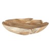 Uttermost Handcrafted Teak Wood Organic Embrace Outdoor Bowl with Live Edge Design - 3 of 4