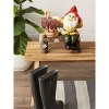 14" Polyresin Greeting Sign Garden Gnome - Zingz & Thingz - 4 of 4