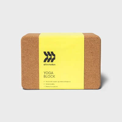 Cork Yoga Block - Brown - All In Motion&#8482;_1