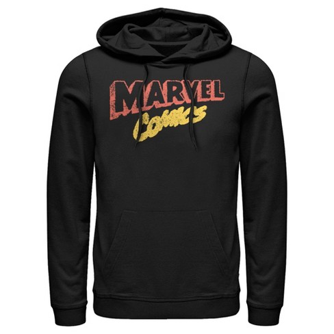 Men's Marvel Original Distressed Comics Logo Pull Over Hoodie - image 1 of 4