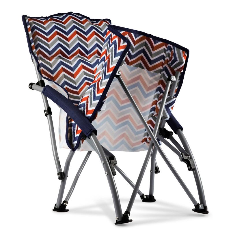 Picnic Time Tranquility Portable Beach Chair - Navy Blue/Gray, 5 of 10