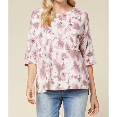 Women's Tie Dye & Stars Top - entro