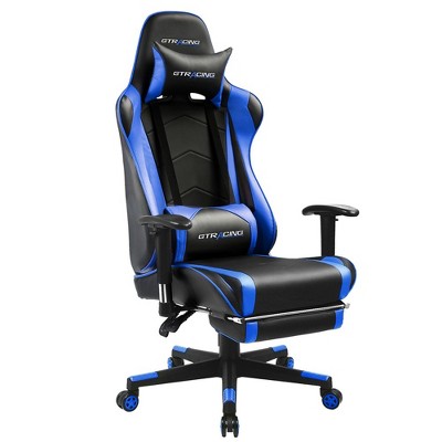 GTRACING Gaming Chair Office Chair PU Leather with Footrest & Adjustable Headrest