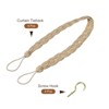 Unique Bargains Polyester Handmade Braided Decorative Curtain Tiebacks with Metal Hooks - 3 of 4