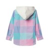Lands' End Kids Long Sleeve Hoodie Flannel Shirt - 2 of 3