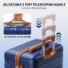 SKONYON 3-Piece Luggage Set Lightweight PC+ABS Hardside Suitcase with TSA Lock 360° Spinner Wheels and Telescoping Handle - 3 of 4