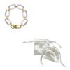 Adornia 14k Gold Plated Lucite Statement Chain Bracelet - 2 of 2
