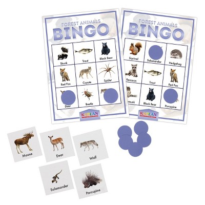 Kaplan Early Learning Company Forest Animals Bingo