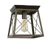 Chloe Lighting Farmhouse-Style Two-Toned 1 Light Ceiling Flush Fixture 9" Wide - 2 of 4