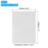 Unique Bargains Scrapbook Poster Invitation Card Reflective Metallic Mirror Cardstocks 50 Pcs - 2 of 4