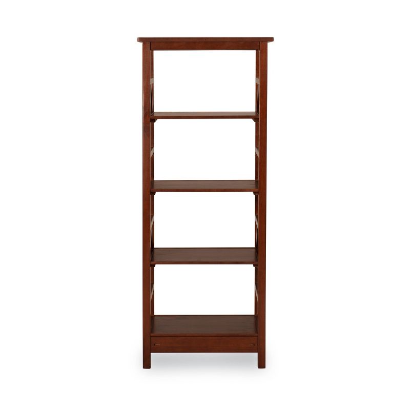 54&#34; Media Center Audio Tower Cabinet Bookcase with 4 Extra Deep 16&#34; Shelves Tobacco - Linon, 5 of 12