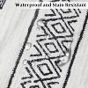 2x8 Hallway Runner Rug, Washable Kitchen Runner, Non-Slip, Geometric Boho Design, Stain-Resistant Moroccan Style Rug for Kitchen and Living Room - 4 of 4