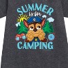 - Paw Patrol - Summer Is For Camping Graphic Short Sleeve Fleece Dress - 2 of 4
