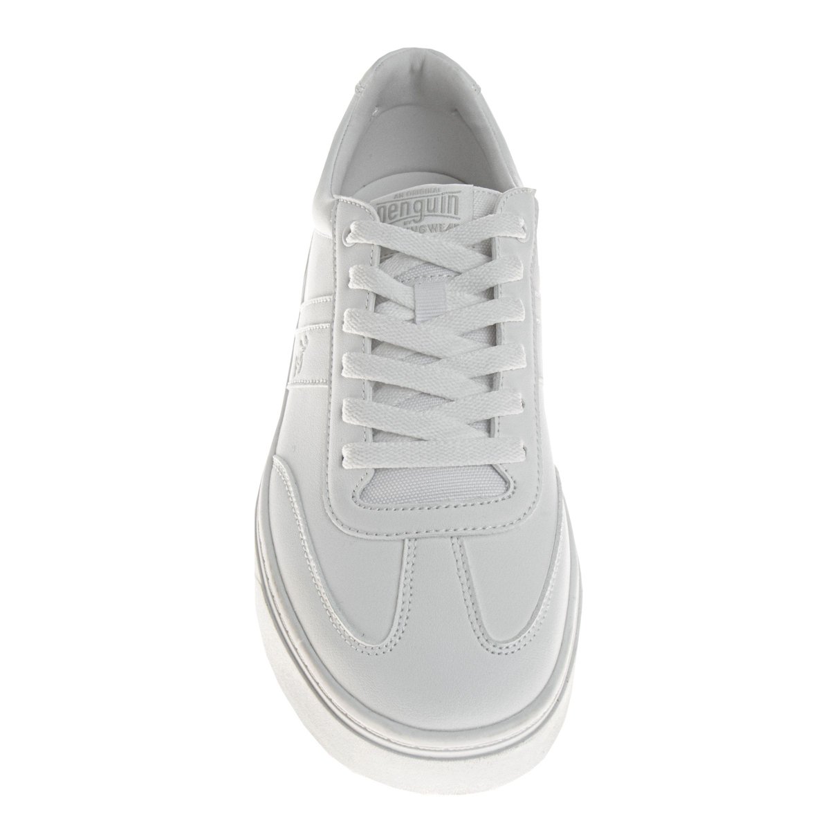 Мужские Penguin Men's Lace Up Casual Sneakers, White, Size: 10 — фото 5