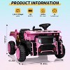 24V Kids 2-Seater Ride-On Dump Truck, Electric Truck Car with Remote Control, Motorized Dump Bed, Shovel, 3 Speeds, Music, Horn & LED Lights - 3 of 4