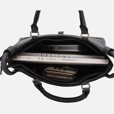MKF Collection Tote Bag Structured Satchel Top Handle, Melody | MKF Collection by Mia K - Brown — фото 8