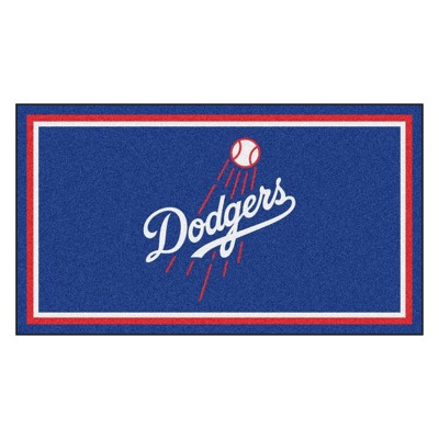 MLB Los Angeles Dodgers 3'x5' Plush Area Rug - Blue