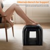 Aukfa 33.1'' Plush Storage Ottoman, Multifunctional Bench, Cat Condo, Footrest, And End-Of-Bed Seating For Living Room, Entryway, Bedroom - 4 of 4