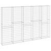vidaXL Gabion Basket Galvanized Steel 78.7"x19.7"x39.4" - 2 of 4